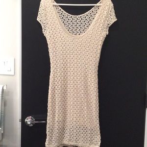 Free People Crochet Soft Form Fitting Dress. Size M.